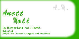 anett moll business card